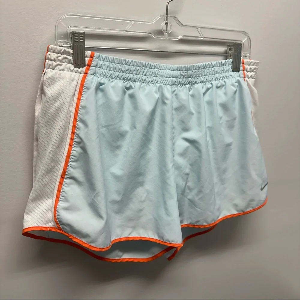 Nike Blue Athletic Shorts with drawstring, key pockets, & mesh underwear, Sz L - Picture 4 of 12